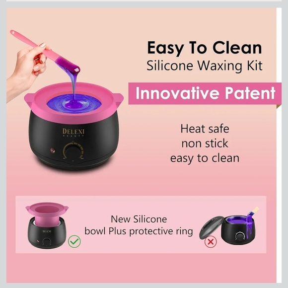 💅 Delexi Premium Waxing Kit - Smart-Heat Wax Warmer 41 Piece Set - Picture 4 of 8
